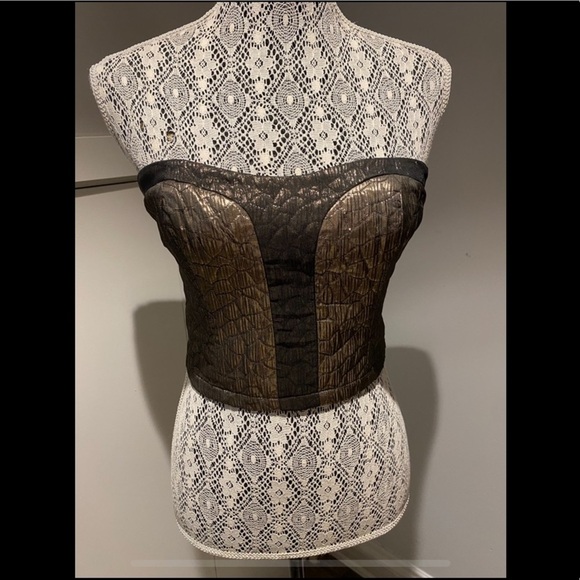 SPARKLE & FADE metallic bustier large worn once - Picture 5 of 5